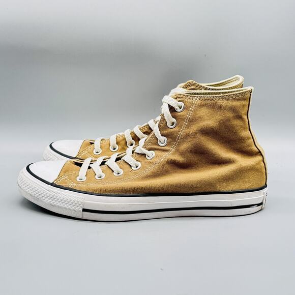 Converse Shoes Men 8 Brown Canvas Chuck Taylor All Star High Top Trainer Sneaker - Picture 4 of 9